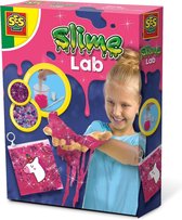SES - Slime lab - Unicorn - zelf glitter slijm maken - met kralen, sticker en zip-lock zakje