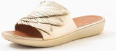FitFlop Sola Feather Slides BEIGE - Maat 36