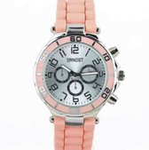 Ernest Horloge - siliconen - 40mm - zalm roze