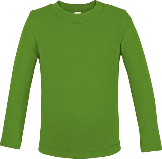 Link Kids Wear baby T-shirt met lange mouw - Lime groen - Maat 62/68