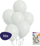 Witte Ballonnen - Helium Ballonnen - Verjaardag Versiering - Bruiloft Decoratie - 10 stuks