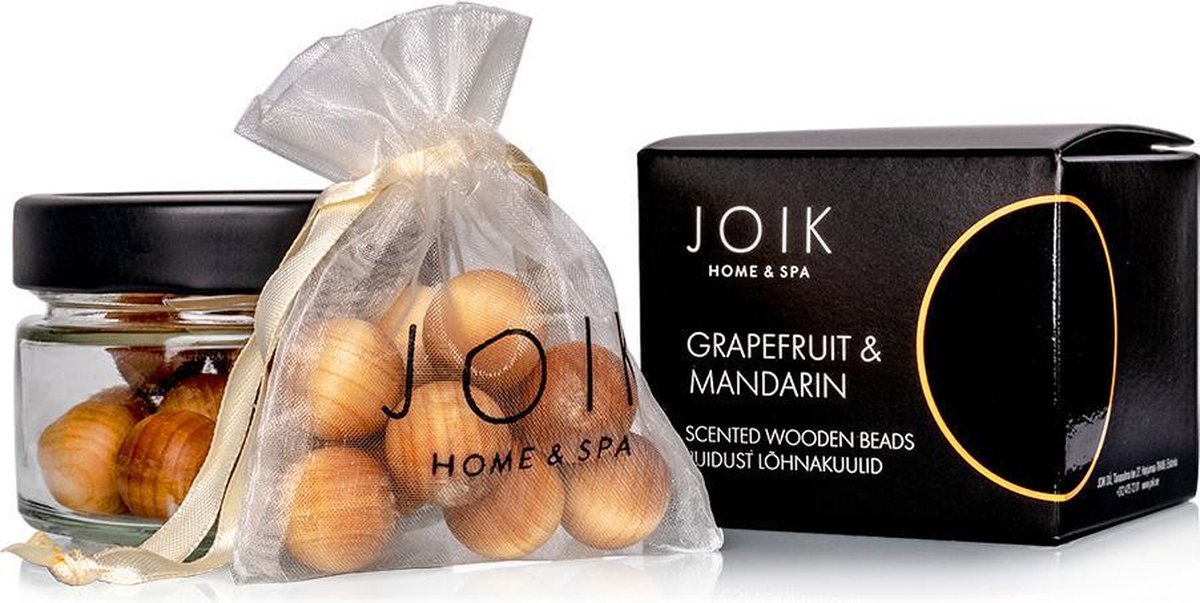 Joik Houten Geurkralen Grapefruit & Mandarin Hout 15-delig
