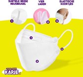 KF94 'Apple mondkapje' Lichtroze | Nu per 2 stuks! | Betere bescherming & comfort | Verbeterd ontwerp | Mondkapjes | Duitsland | Wegwerpkapje | Vier lagen | Stevig | Elastische oortjes | Niet-medisch | Apple / Fish Mask model