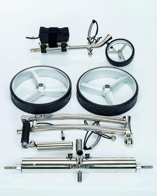Golfted Elektrische golftrolley - GT-N Elektrische RVS Golftrolley inclusief 12 accessoires (demontabel) van Golfted — afbeelding 2