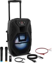 Uniprodo Draagbaar PA-systeem - 2 microfoons - afstandsbediening - 40 W