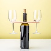 Kikkerland - Wijnhouder -  Wijnserveerder - Wijntafel - Wijnplankje