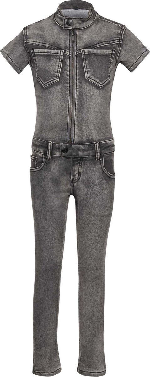 Jogg jeans jumpsuit met korte mouwen - MAAT 110