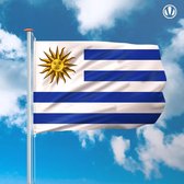 Vlag Uruguay 150x225cm - Spunpoly