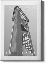 Walljar - Haagse toren - Muurdecoratie - Poster met lijst