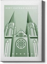 Walljar - Sint-Catharinakerk - Muurdecoratie - Poster