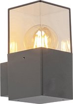 QAZQA denmark - Moderne Wandlamp voor buiten - 1 lichts - D 115 mm - Donkergrijs - Buitenverlichting