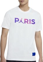 Nike Sportshirt - Maat L  - Mannen - wit/paars/roze