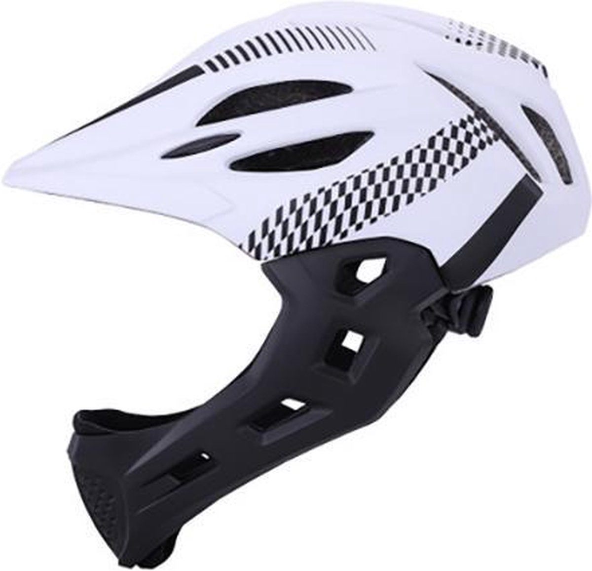 Casque Intégral Enfant BMX Vélo VTT ROCKBROS - Taille Réglable 53-58cm -  Protège-menton Amovible - Cdiscount Sport