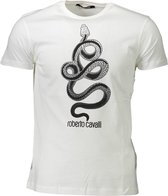 Roberto Cavalli T-shirt Wit XL Heren