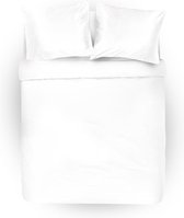 Cillows Dekbedovertrek - Incl. 2x Kussenslopen 60x70cm - Katoensatijn - 200x220 cm - Wit