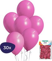 Fuchsia Ballonnen – Roze Ballonnen - 30 stuks - Verjaardag