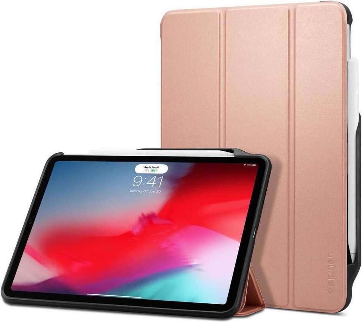 Spigen - Apple iPad Pro 11 2018 - Smart Fold 2 Hoes - Effen Kleur - Rose Goud