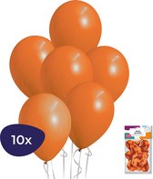 Oranje Ballonnen - 10 stuks - Helium Ballonnen - Voetbal Versiering - Koningsdag