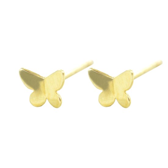 Silventi 9NBSAM-G190481 or Clips d'oreilles d' oreilles - Dames - papillon - 3,6 x 5 mm - 14 carats - Or