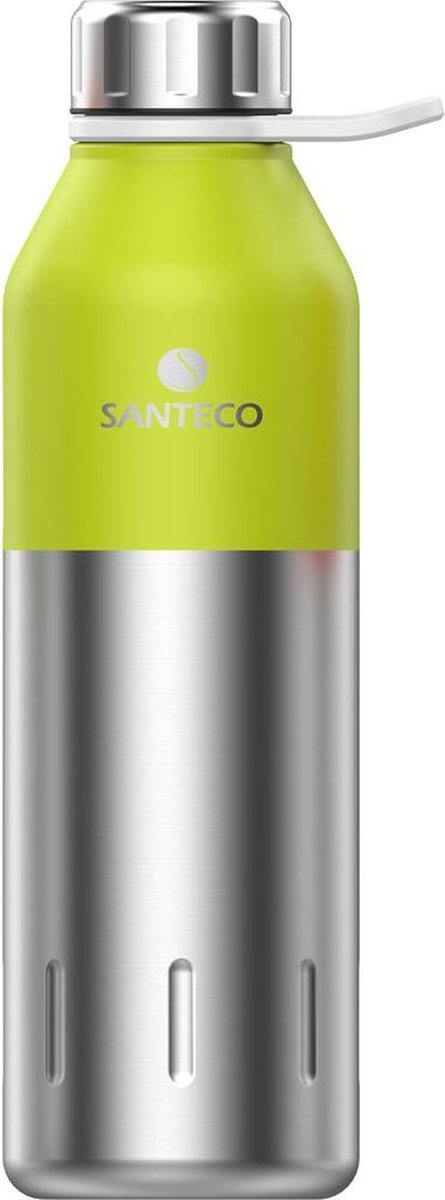 Santeco - Design Thermosfles - Kola - warm/koud - 500 ml - dubbelwandig - Pear/RVS