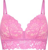 Hunkemöller Dames Lingerie Voorgevormde longline bh zonder beugel Shiloh  - Roze - maat C80