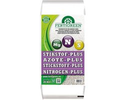 Fertigreen gazonmeststof 20 kg - Stikstof Plus 23N +5MgO +23SO3 - Snellere groei van gras - Diepere groene kleur van het blad - Dichte grasmat, voorkomt groei van onkruid en klaver