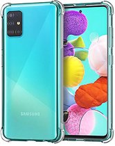Samsung A51 5G Hoesje - Samsung Galaxy A51 5G hoesje shock proof case transparant hoesjes cover hoes
