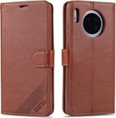 Voor Huawei Mate 30 / Mate 30 Pro AZNS Schapenvacht Textuur Horizontale Flip Leren Case met Houder & Kaartsleuven & Portemonnee (Bruin)