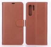 Voor Huawei P30 Pro AZNS Schapenvacht Textuur Horizontale Flip Leren Case met Houder & Kaartsleuven & Portemonnee (Bruin)