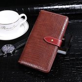 Voor Huawei Honor V30 idewei Krokodil Textuur Horizontale Flip Leren Case met Houder & Kaartsleuven & Portemonnee (Wijnrood)
