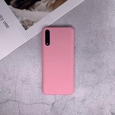 Voor Huawei Enjoy 10s schokbestendig Frosted TPU beschermhoes (roze)