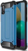 Voor Samsung Galaxy A02 Magic Armor TPU + pc combinatiebehuizing (blauw)