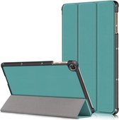 Voor Huawei Enjoy Tablet 2 10.1 inch / Honor Pad 6 10.1 inch Effen Kleur Horizontale Flip Leren Case met Drie-vouwbare Houder & Slaap / Wekfunctie (Groen)