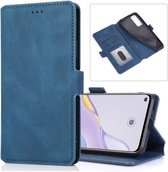 Voor Huawei nova 7 5G retro magnetische sluiting sluiting horizontale flip lederen tas met houder & kaartsleuven & fotolijst & portemonnee (marineblauw)