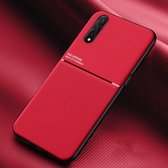 Voor vivo Z5 Classic Tilt Strip Grain Magnetisch Schokbestendig PC + TPU-hoesje (rood)