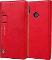 Voor Huawei P20 Lite CMai2 Kaka-serie Litchi Texture Horizontale flip lederen tas met houder en kaartsleuven (rood)