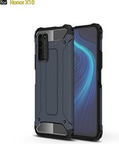 Voor Huawei Honor X10 Magic Armor TPU + PC Combinatie Case (Navy Blue)