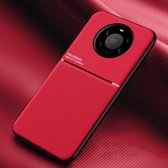 Voor Huawei Mate 40 Pro + Classic Tilt Strip Grain Magnetisch Schokbestendig PC + TPU-hoesje (rood)