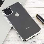 Voor iPhone 11 Pro Max transparante TPU anti-drop en waterdichte mobiele telefoon beschermhoes (zilver)