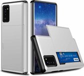 Voor Samsung Note20 schokbestendige, robuuste beschermhoes met kaartsleuf (wit)