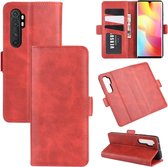 Voor Geschikt voor Xiaomi Mi Note 10 Lite Dual-side magnetische gesp horizontale flip lederen tas met houder & kaartsleuven & portemonnee (rood)