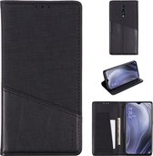 Voor OPPO Reno Z MUXMA MX109 horizontale flip lederen tas met houder en kaartsleuf en portemonnee (zwart)