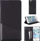 Voor iPhone 6 Plus MUXMA MX109 horizontale flip lederen tas met houder & kaartsleuf & portemonnee (zwart)