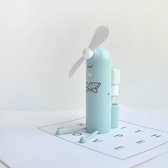 Creatieve mobiele telefoon beugel cartoon spray mini-ventilator draagbare usb-ventilator (groen)