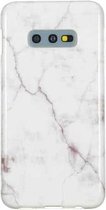 TPU beschermhoes voor Galaxy S10e (wit marmer)
