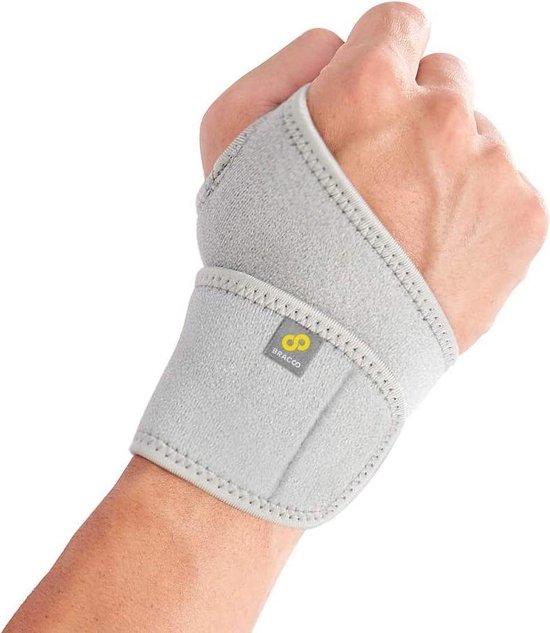 Bracoo WS10 Polsbandage Polsbrace - verstelbare neopreen band - wrist support - grijs