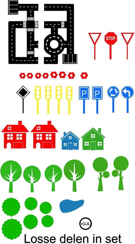 domesticeren schoenen landinwaarts Sticker voor op een Ikea Kindertafel - Speel - Decoratief - Kind -Educatief  - Auto -... | bol.com