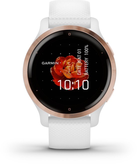 Garmin Venu 2S - Smartwatch - Wit/Rose goud