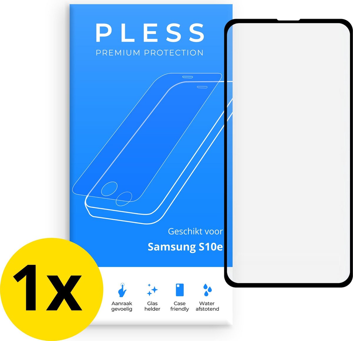 Samsung S10e Screenprotector 1x - Beschermglas Tempered Glass Cover - Pless®