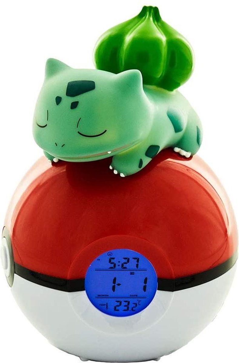 Teknofun Pokémon Wekkerradio Poké Ball Bulbasaur